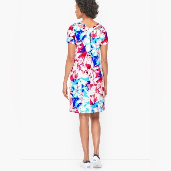 T by Talbots NWOT Cross Back Cozy Crush Dress UPF 50+ Small Petite - Picture 5 of 11